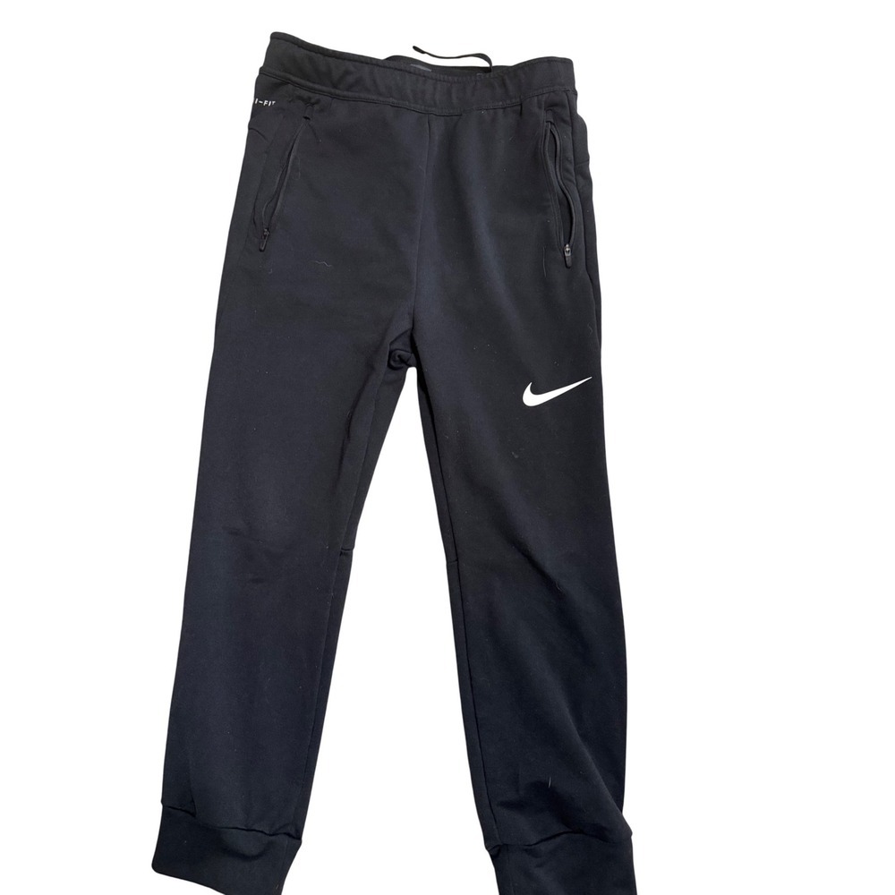 Kids Nike Dri-FIT Black Jogger Sweatpants Athletic Comfort Size 6 - Picture 4 of 4